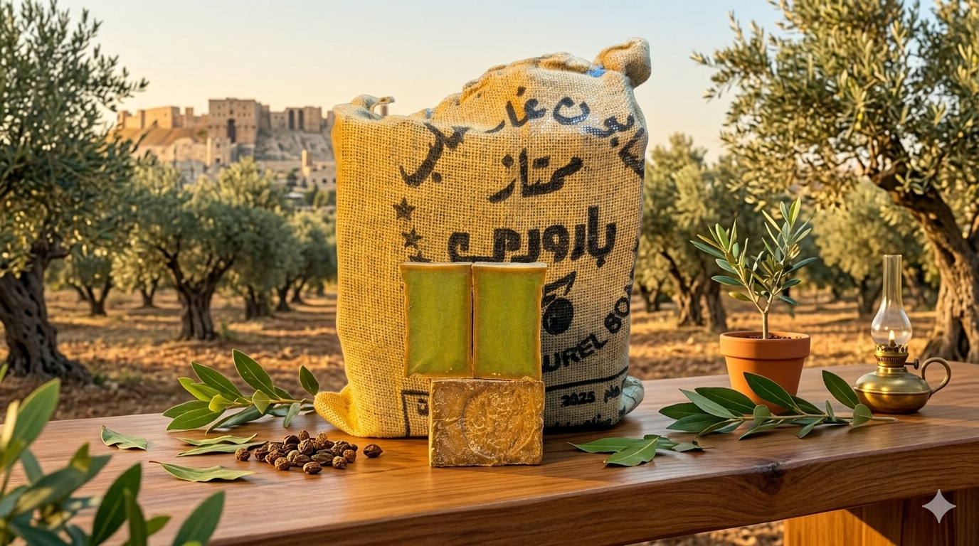 صابون غار بارودي 1 كيلو عيار 10 برميل 40%